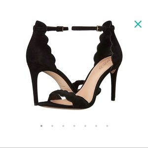 Rachel Zoe Ava Scalloped Ankle strap suede pump